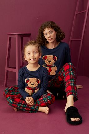 ست لباس راحتی سرمه ای زنانه %100 پنبه Eliz Homewear - کد 364289129
