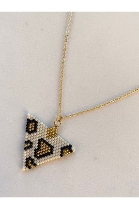 گردنبند جواهر رنگی زنانه روکش طلا BK Design - کد 363793536