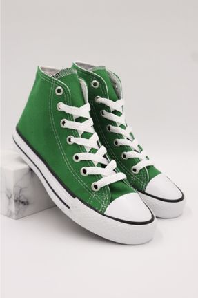 کفش اسنیکر سبز زنانه کتان کد 363822101