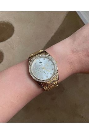ساعت مچی طلائی زنانه 31-35 میلی متر Clup Polo - کد 364229380
