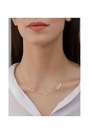 گردنبند نقره طلائی زنانه 925 عیار GÜMÜŞ - کد 364254778