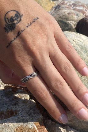 انگشتر جواهر زنانه روکش نقره کد 363398705