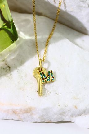 گردنبند نقره طلائی زنانه 925 عیار Tasarlatak - کد 364672084