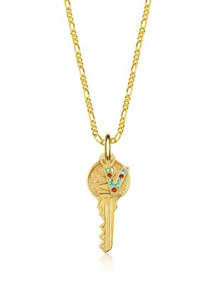 گردنبند نقره طلائی زنانه 925 عیار Tasarlatak - کد 364672428