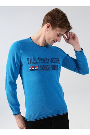 پلیور آبی مردانه ساده U.S. Polo Assn. - کد 364696881