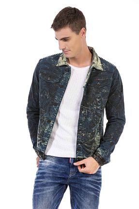 کاپشن آبی مردانه رگولار Cipo&Baxx - کد 218323259