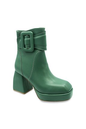 بوت / نیم بوت سبز زنانه پاشنه پلتفرم DUYGUSHOESBAG - کد 364868699