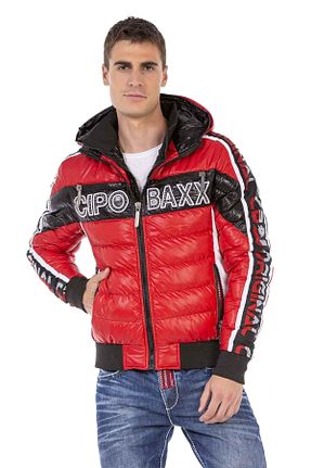 کاپشن قرمز مردانه رگولار Cipo&Baxx - کد 161572761