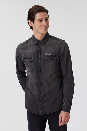 پیراهن سرمه ای مردانه رگولار Lee Cooper - کد 365570567