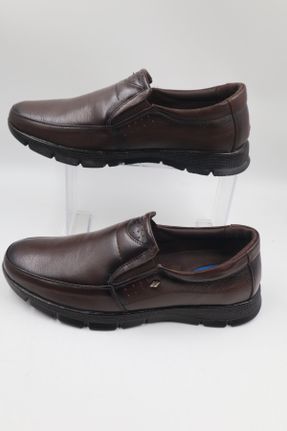 کفش کلاسیک قهوه ای مردانه چرم طبیعی پاشنه کوتاه ( 4 - 1 cm ) پاشنه ساده کد 365831364