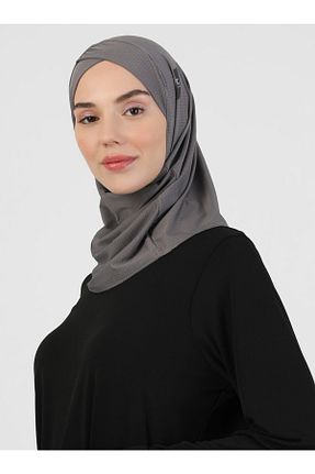 کلاه شنای حجاب طوسی زنانه Ecardin - کد 364780596