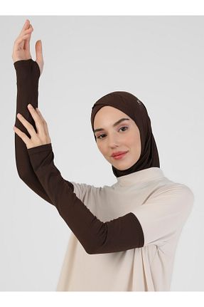 کلاه شنای حجاب قهوه ای زنانه Ecardin - کد 364780679