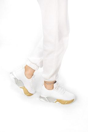کفش اسنیکر سفید زنانه بند دار Stilbagshoes - کد 318366256