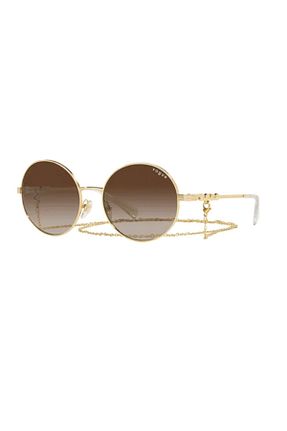 عینک آفتابی طلائی زنانه UV400 Vogue - کد 353075813