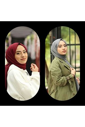 شال زرشکی زنانه جاز Narine - کد 365586050