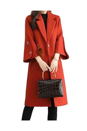 کت نارنجی زنانه رگولار Raheel Fashion - کد 365618744