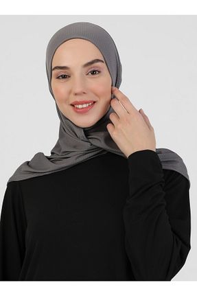 کلاه شنای حجاب طوسی زنانه Ecardin - کد 364780710