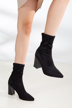 بوت / نیم بوت مشکی زنانه جیر Munshoes - کد 364801685