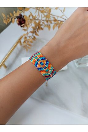 دستبند جواهر رنگی زنانه منجق BUNİTA DESİGN - کد 365913191