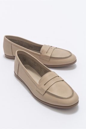 کفش لوفر قهوه ای زنانه جیر پاشنه کوتاه ( 4 - 1 cm ) کد 366030950