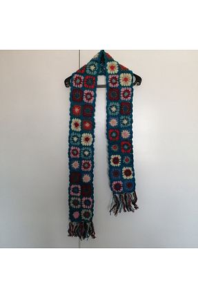 شال گردن آبی زنانه پشمی Butik Tülin - کد 366478672