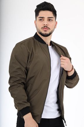کاپشن خاکی مردانه اسلیم فیت Stilkombin - کد 88194846