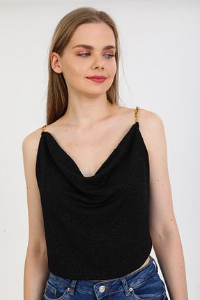 بلوز مشکی زنانه ساده ONO STORE - کد 366071087