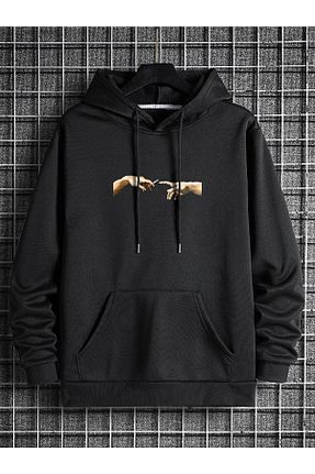 سوئیشرت مشکی زنانه چاپی DAXİS Sportwear Company - کد 366884282