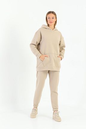 ست گرمکن بژ زنانه %100 پنبه DaKa - کد 367014380