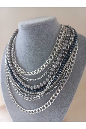 گردنبند جواهر زنانه سنگ İPAR AKSESUAR - کد 367050838