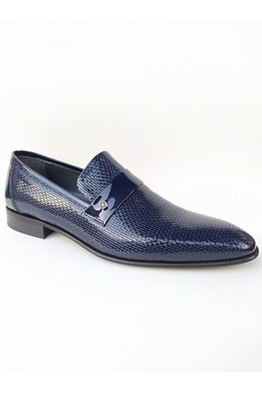 کفش کلاسیک سرمه ای مردانه چرم خالص MARCOMEN - کد 43205260