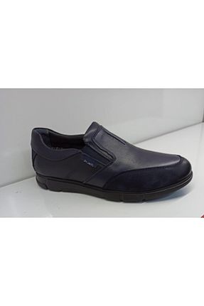 کفش کژوال سرمه ای مردانه چرم خالص KOMCERO - کد 76498061