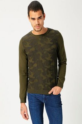 پلیور خاکی مردانه ساده Twister Jeans - کد 41687631
