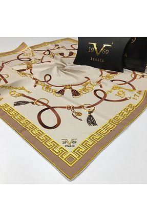 روسری بژ 90 x 90 19V69 ITALIA - کد 65448803