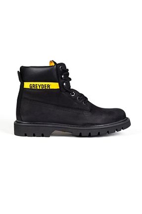 بوت / نیم بوت مشکی مردانه پاشنه تخت Greyder - کد 65180499