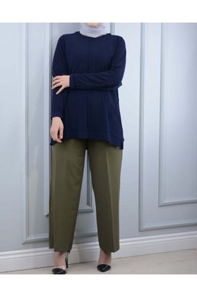 شلوار خاکی زنانه پارچه MaviMoure - کد 95529713