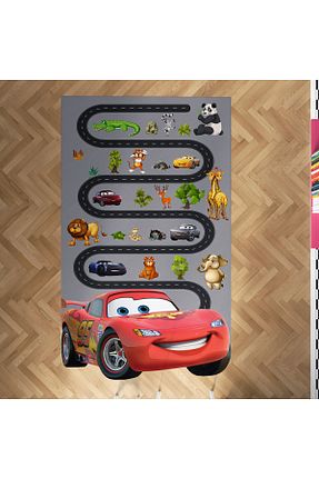 فرش بچه گانه طوسی پلی استر MEKTA HOME - کد 60110944