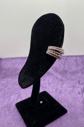 گوشواره غضروفی جواهر زنانه روکش طلا Ressia - کد 244702360