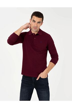 سوئیشرت زرشکی مردانه ساده Pierre Cardin - کد 365970544
