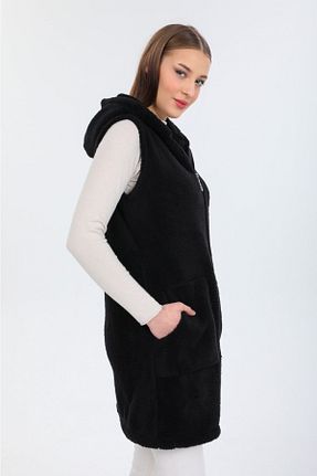 جلیقه مشکی زنانه رگولار MODA VUSLAT - کد 167632464