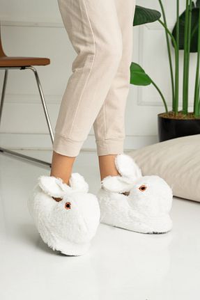 پاندوف سفید زنانه پارچه ای Mrt Shoes - کد 367554387
