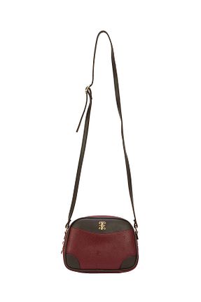 کیف دوشی زرشکی زنانه چرم مصنوعی Pierre Cardin - کد 356597350