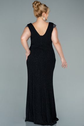 لباس مجلسی سایز بزرگ مشکی زنانه رگولار بدون آستین کد 367675012