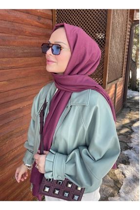 شال بنفش زنانه پنبه ای HAR-UM Ticaret - کد 367755763