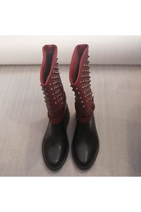 چکمه مشکی زنانه پاشنه کوتاه (1 - 4 سانتی متر) Butik Tülin - کد 368283564