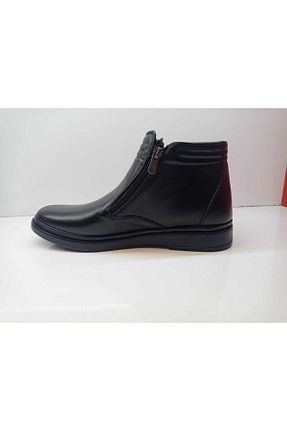بوت / نیم بوت مشکی مردانه چرم خالص KOMCERO - کد 371920014