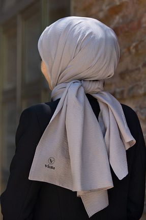 روسری طوسی پنبه ای VİOLLA - کد 368212419