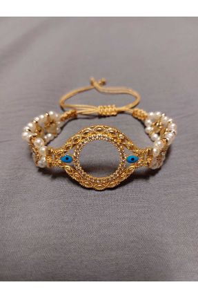 دستبند جواهر طلائی زنانه روکش طلا کد 368920805