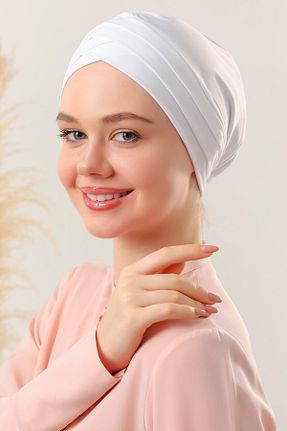کلاه شنای حجاب سفید زنانه Melodi Scarf - کد 368933742