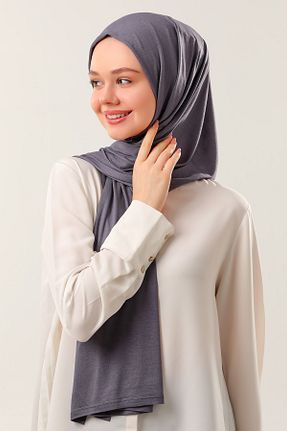 شال طوسی زنانه پنبه ای Melodi Scarf - کد 368979307